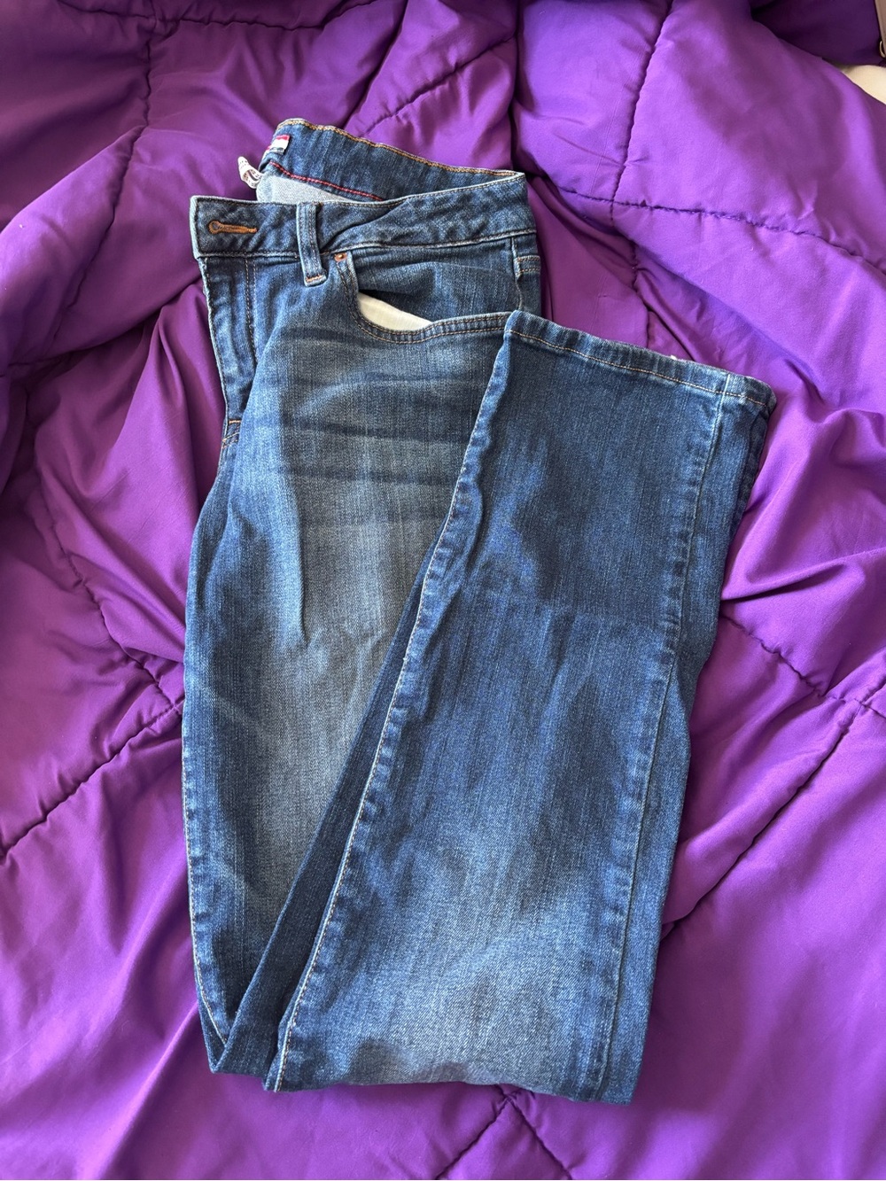 Tommy Hilfiger Women's Dark Blue Straight Leg Jeans